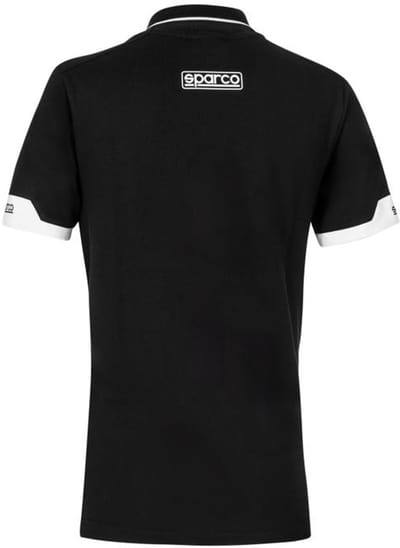 Sparco Zip Dames MY2024 Poloshirt - Wit/Marineblauw/Zwart