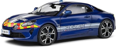 Alpine A110 GENDARMERIE Blauw 1:18 Modelauto voor Verzamelaars