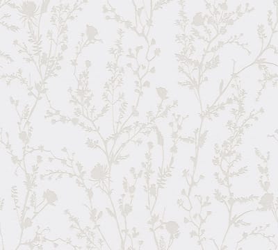 TAKKEN BEHANG | Floraal - Lichtgrijs Wit - A.S. Création Casual Living
