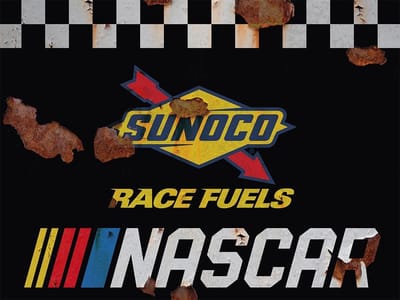 Signs-USA - Sunoco - Nascar - Wandbord - 44 x 33 cm