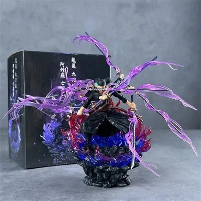 24cm Anime One Piece Roronoa Zoro Model Figuur Wano Onigashima 9 Zwaarden Stijl Actie Figuur PVC GK Standbeeld Figuur Speelgoed Cadeau