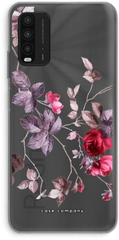 Case Company® - Hoesje geschikt voor Xiaomi Redmi 9T hoesje - Mooie bloemen - Soft Cover Telefoonhoesje - Bescherming aan alle Kanten en Schermrand