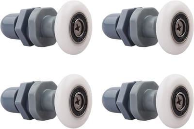 Vervangende Rollen voor Douchedeur - 4 Stuks - 25mm - Geschikt voor Douchecabine en Douchewand