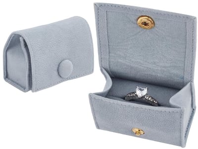 Dailygoody - Microfiber Ring Pouch - Zilveren Opbergzakken - Draagbaar en Handig - Voor Sieraden - Perfect voor Oorbellen en Armbanden