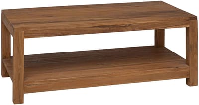 vidaXL - Salontafel - Naturel - 100 - x - 50 - x - 40 - cm - Massief - Teakhout