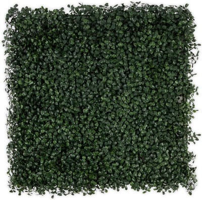 FLOORDIREKT Plantenwand - Boxwood Dark-Green - Kunstplant - Kunsthaag - Decoratie - 50 x 50 cm