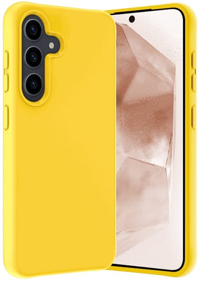 Hoes - Geschikt voor Samsung Galaxy A56 - Sterk & Shockproof - Hoesje Cover - Siliconen Case - Geel