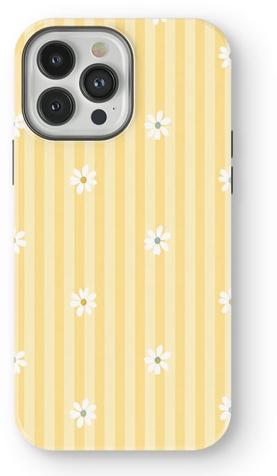 DripCase Hoesje geschikt voor iPhone 13 Pro | Happy Stripes Motief | Magnetisch Opladen | 2-in-1 Ontwerp | Vrolijke Backcover geschikt voor iPhone 13 Pro Lemon Sorbet