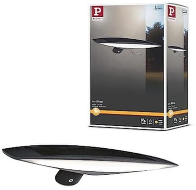 LED Solar Wandlamp voor Buiten met Bewegingsmelder - Antraciet, IP44, 3000K