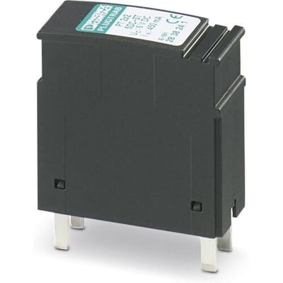 Phoenix Contact 2838283 PT 2X2-24AC-ST Insteekbare overspanningsafleider Set van 10 stuks Overspanningsbeveiliging voor: Verdeelkast 10 kA 10 stuk(s)