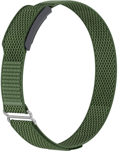 Stravo Nylon Bovenarmband – Geschikt voor Amazfit Helio – Comfortabele & Ademend Bicep Band – Groen
