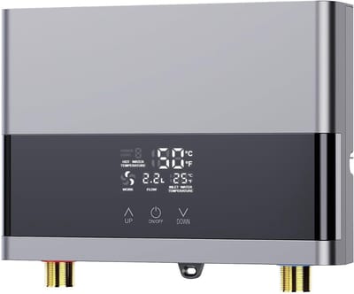 NBAP® Boiler - Doorstroomverwarmer - Keukenboiler - Doorstroomboiler - Met Display - Zilver