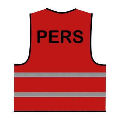 Pers hesje rood