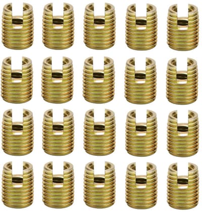 Dailygoods- Schroefinzetstukken 20 Stuks - Koolstofstaal - Zelftappende Schroefdraad - Reparatieset - Trillingsweerstand - Eenvoudig te Installeren - Schroefdraadinsert