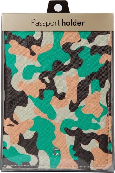 Guesta Paspoorthoesje - Camouflage Groen -  Paspoorthouder – Paspoortmapje – Paspoortcover - Paspoort etui  – Unieke design - Met Creditcardhouder en Organizer