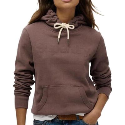 Superdry - Core hoodie in ton-sur-tonkleuren - Dames - Hoodies
