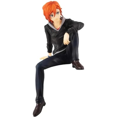 FuRyu Bungo Stray Dogs 12cm Dazai Osamu Noedelpers Figuur Japanse Cartoon Figuurtjes Collectie Schattig Perfect Speelgoed black