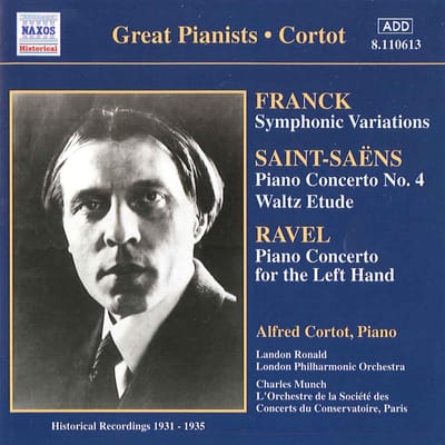 Alfred Cortot - Franck: Symphonic Variations | Ravel: Piano Concerto For Left Hand | Saint-Saëns: Piano Concerto No.4 (CD)