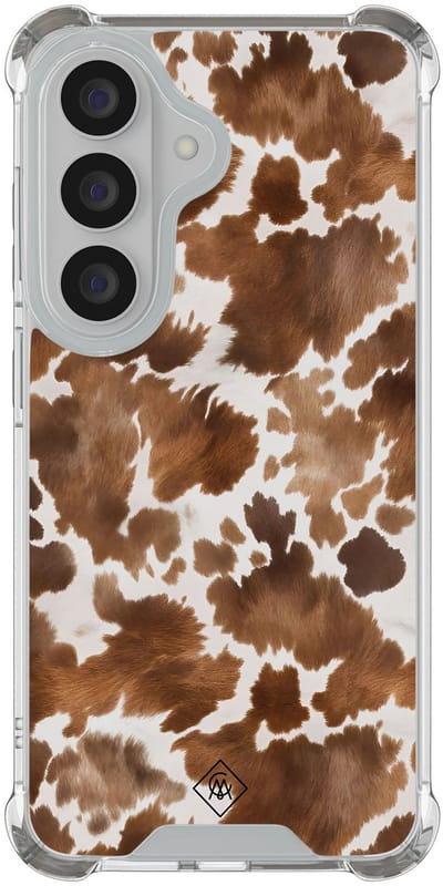 Casimoda® hoesje - Geschikt voor Samsung Galaxy S26 - Koeienprint - Shockproof case - Extra sterk - TPU/polycarbonaat - Multi, Transparant