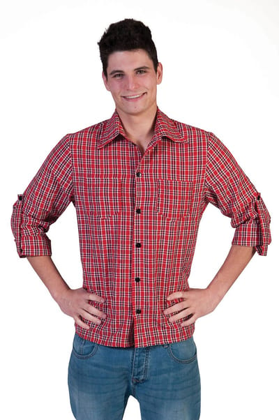 Cowboy blouse heren geruit