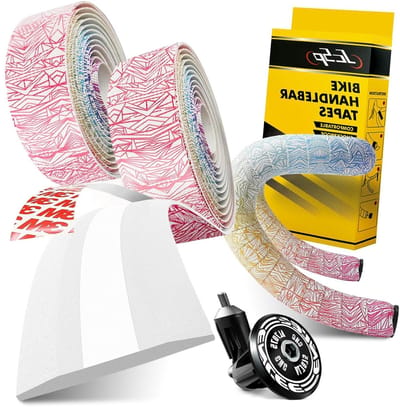 Fiets stuurband - Antislip handvat - Comfortabel fietsen - Schokdempend materiaal - 2 stuks - Zwart en blauw
