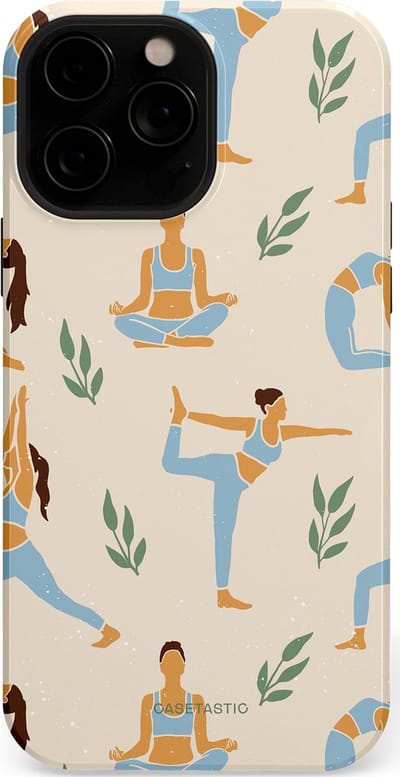 Casetastic Hoesje Geschikt voor Apple iPhone 13 Pro Max Magsafe - Stijlvolle Beschermende Duo-layer Case - Yoga zen