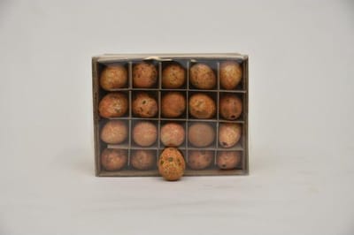 Decoratie Eieren - Doos Kwarteleieren Oranje - 60 Stuks