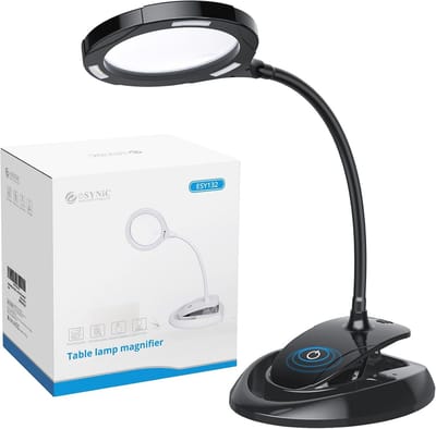 2-in-1 Vergrootglas met LED Lamp - 5X 10X Vergroting, Oplaadbaar en Flexibel voor Hobby's en Reparaties