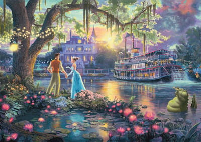 Schmidt legpuzzel Disney Princess en de Kikker - 1000 stukjes cartoon.