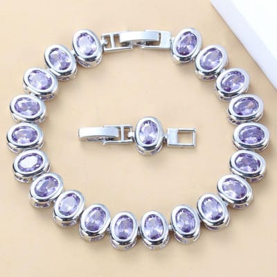 Bijoux de Mariée Bracelet à Breloquesjonc Mariage-Fiançailles Mode Cadeau Femme gray