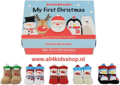 Babykousjes - 5 paar - My First Christmas