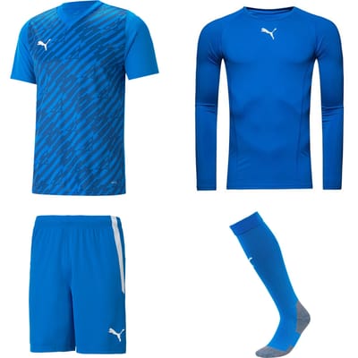 Puma Keeperstenue Electric Blue - Keepershandschoenen - Maat 140