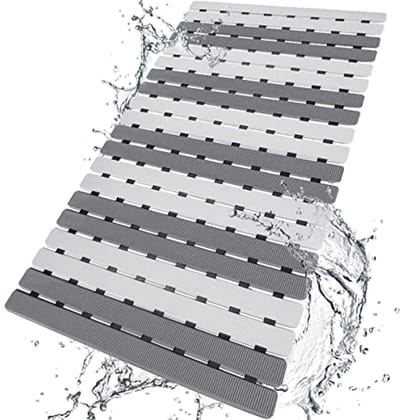 Antislip Douchemat met Zuignappen en Afvoergaten - Veilig en Duurzaam 27,5 x 15,7 inch