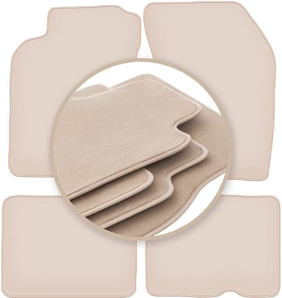 PREMIUM beige matten voor: Nissan Almera N15 hatchback, sedan 1995-2000