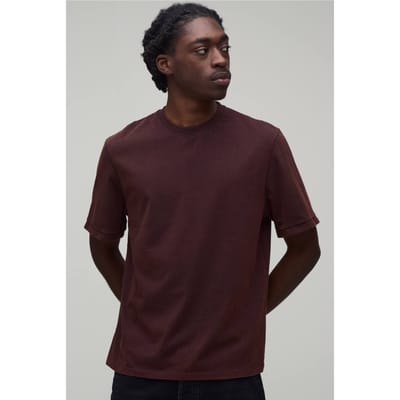 Essentieel Gewassen Regular T-shirt | Washed Chocolate | Size XS