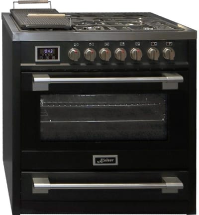 Kaiser - gasfornuis - HGE 93505 S Gasfornuis - 90 cm - zwart - Range Coocker