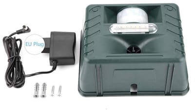 Cosensi - Dailygoods - Dailygoody - Afweermiddel - Ultrasoon - Dierenafschrikking - Buiten - Ongediertebestrijding - Elektronisch - Geschikt voor vogels - EU-stekker