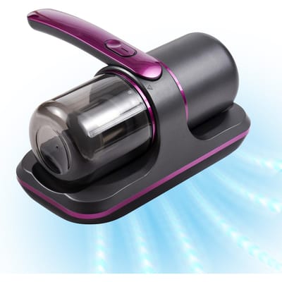 Aspirateur à matelas Compact 100W, aspirateur à main sans fil pour lit UV, forte aspiration 8000Pa violet