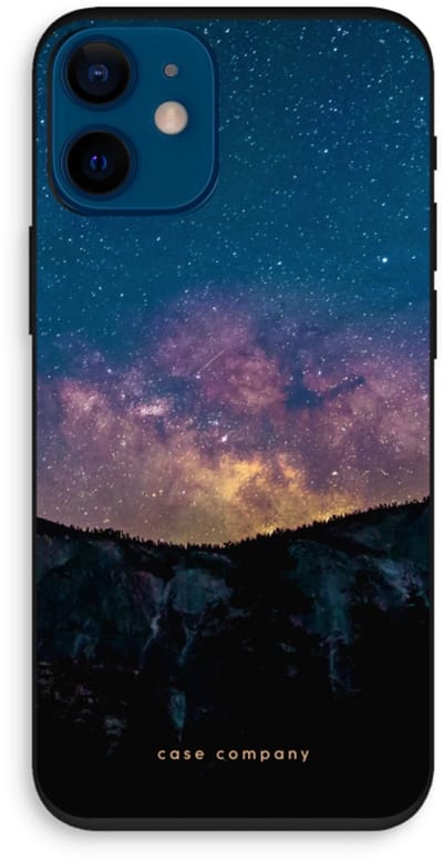 Case Company® - Hoesje geschikt voor iPhone 12 mini hoesje - Travel to space - Biologisch Afbreekbaar Telefoonhoesje - Bescherming alle Kanten en Schermrand
