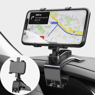 Famanu Auto telefoonhouder mobiele Verstelbare Autotelefoonhouder dashboard 360° draaibaar Universele Smartphonehouder Car Phone Holder Compatibel met Alle 4 tot 7 inch Telefoons