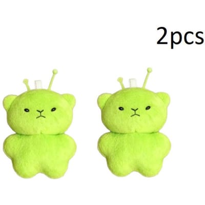 1/s Buitenaards Kat Pluche Speelgoed Cartoon Knuffeldier Sleutelhanger Accessoires Creatieve Lelijke Schattige Rugzak Hanger Feestcadeau Huisfeest yellow
