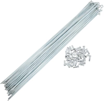 Dailygoods- Fietspaken Set 36 Stuks - 14G Roestvrij Staal - 285mm Lengte - Universele Pasvorm - Galvaniseerd - Goede Taaiheid - Fietsspatten