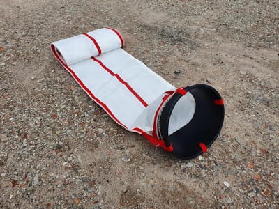 Puinbuis - Bouw Glijbaan - Afval Afvoeren - Stofvrij Werken - 3 Meter - Zwart
