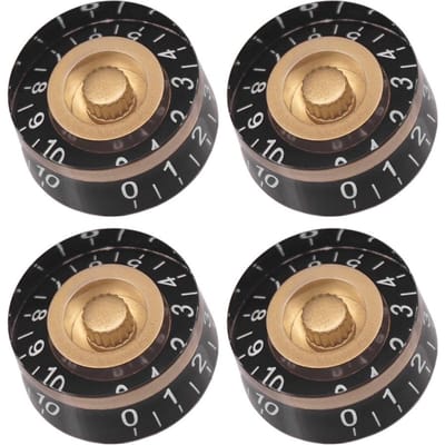 Elektrische gitaar toon volume controle knoppen voor EPI/LP elektrische gitaar 4PCS zwart/goud