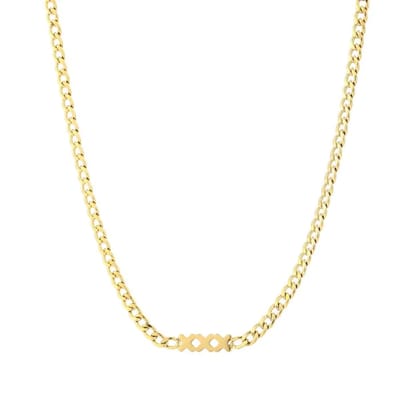 Bijoutheek Collier Platte Schakel XXX Amsterdam Goud