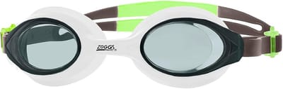 Comfortabele Zwembril Heren Dames Volwassenen - Rookglas Zwart Lime