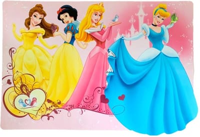 2 stuks Disney Princess - Placemat - Princessen - 405 x 275 mm - Afwasbaar