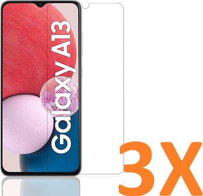 Screenprotector Glas - Tempered Glass Screen Protector - 3x Geschikt voor: Samsung Galaxy M13 & Samsung Galaxy A13 5G