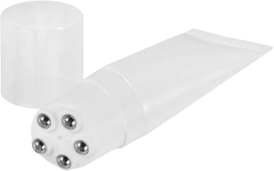 Vulbare Roll-on van 50 ml met 5 Massageballen, Lekvrije Cosmetische Container voor Gezichts- en Beensmassages, Perfect voor Huidverzorging onderweg