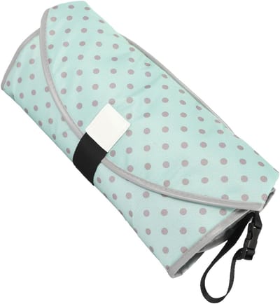 Draagbaar Aankleedkussen - Baby Verschoonkussen - Onderweg Luiers Wassen - Sneldrogend en Waterdicht - 70 x 68 cm - Grijs